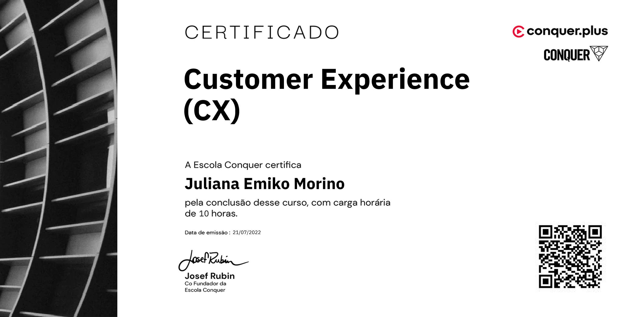 Certificado de Customer Experience (CX)